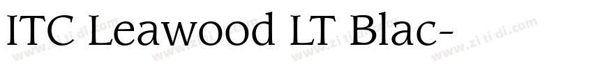 ITC Leawood LT Blac字体转换